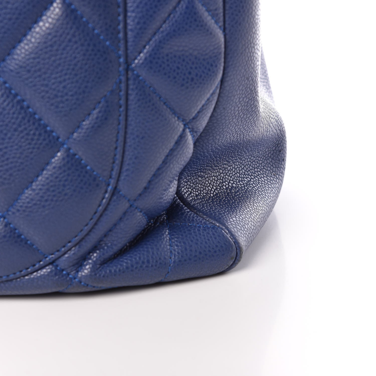Chanel Caviar Quilted XXL Grand Shopping Tote GST Navy Blue 12 of 20