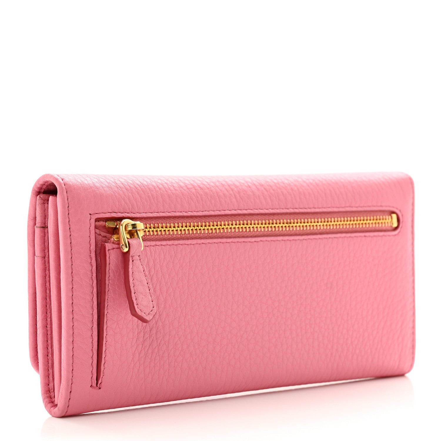 Prada Vitello Phenix Continental Flap Wallet Begonia 5 of 8