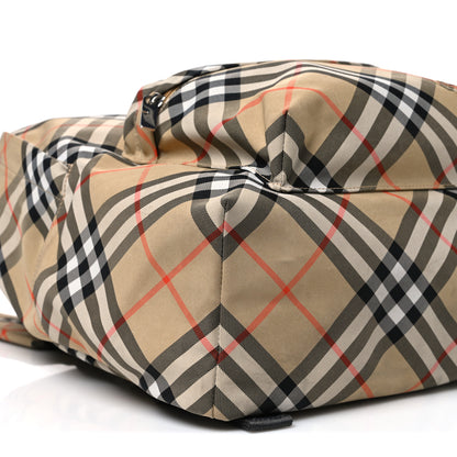 Burberry Vintage Check Medium Backpack Sand Beige 10 of 11