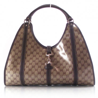 Gucci MONOGRAM CRYSTAL JOY BARDOT 1 of 9