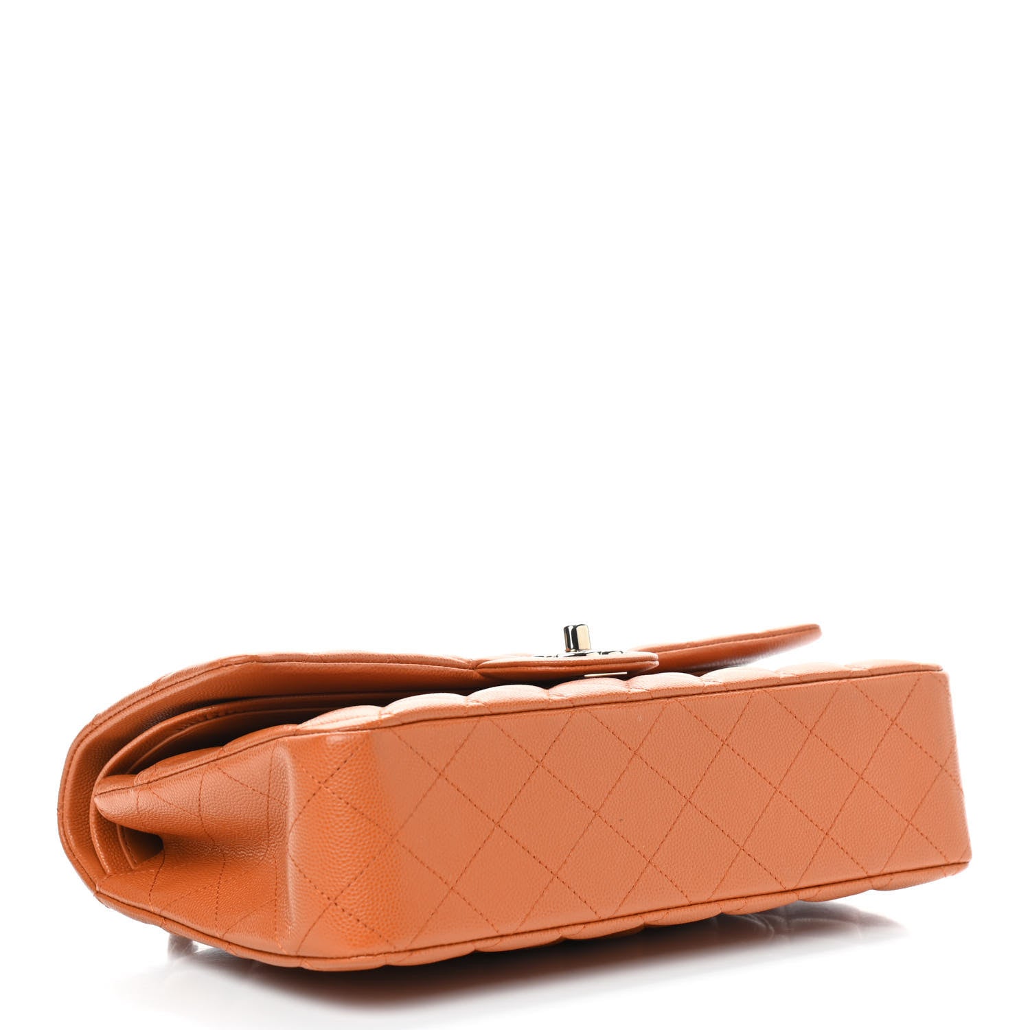 Chanel Caviar Quilted Medium Double Flap Light Brown 4 of 10