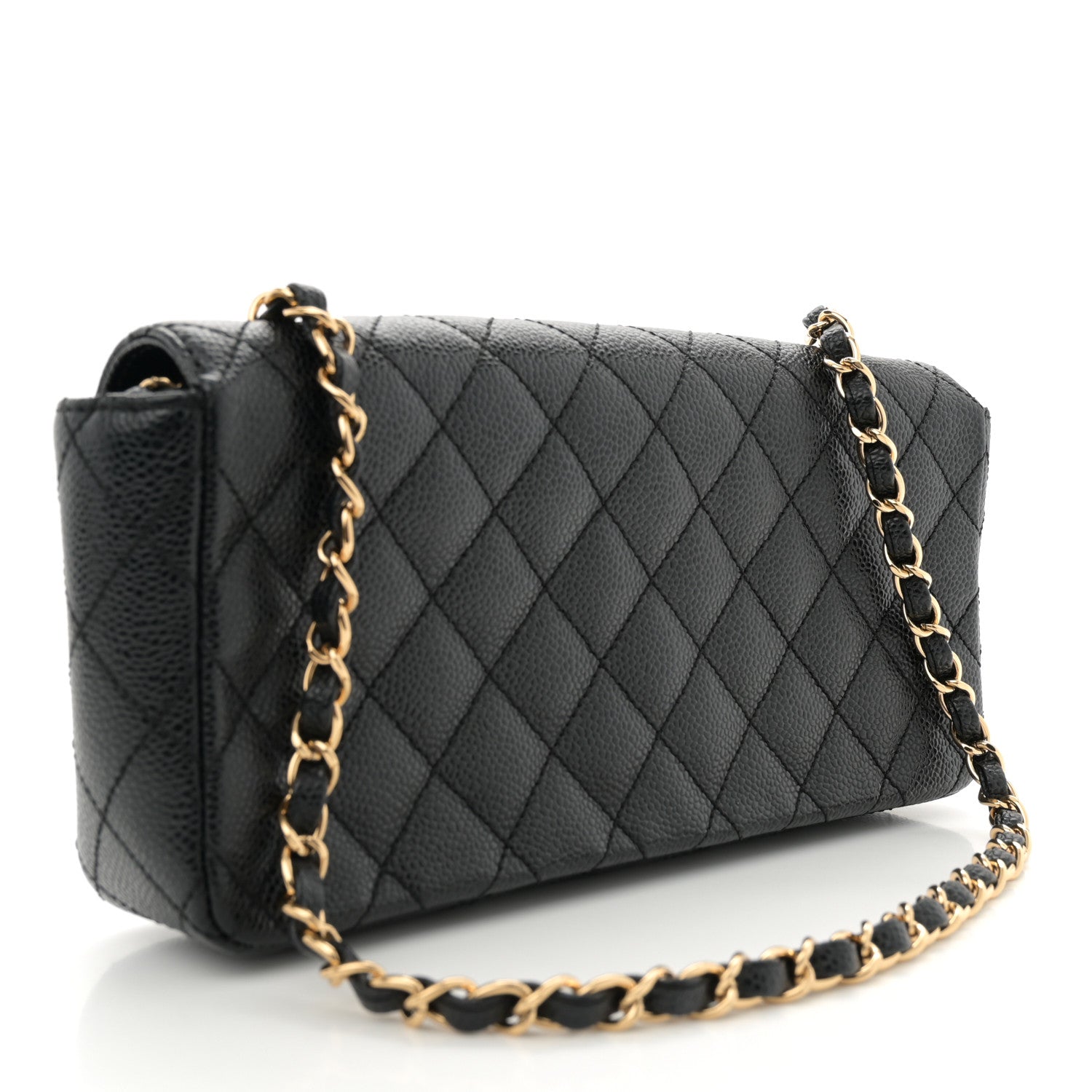 Chanel Caviar Quilted East West Flap Black 3 of 11