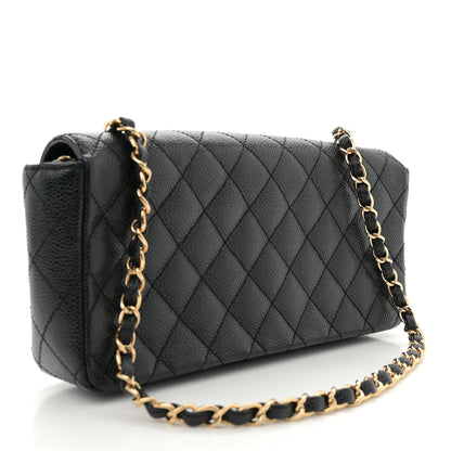 Chanel Caviar Quilted East West Flap Black 3 of 11