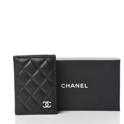 Chanel Lambskin Quilted Card Holder Wallet Black 8 of 8