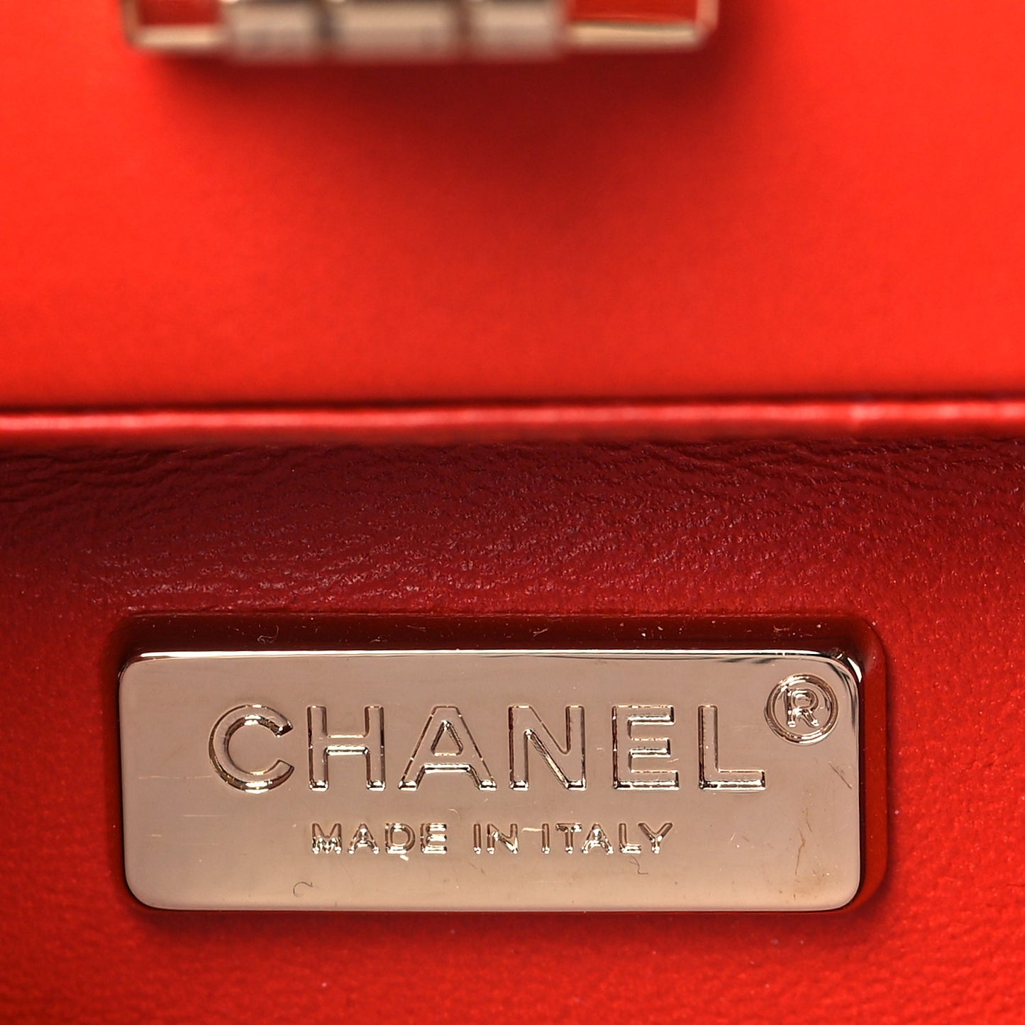Lambskin Chevron Quilted Reissue Clutch Bag Red