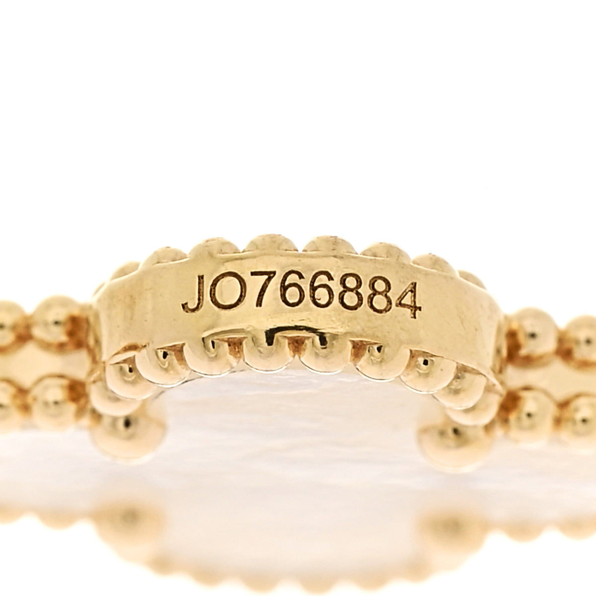 Van Cleef & Arpels 18K Yellow Gold Mother of Pearl 5 Motifs Vintage Alhambra Bracelet 5 of 6