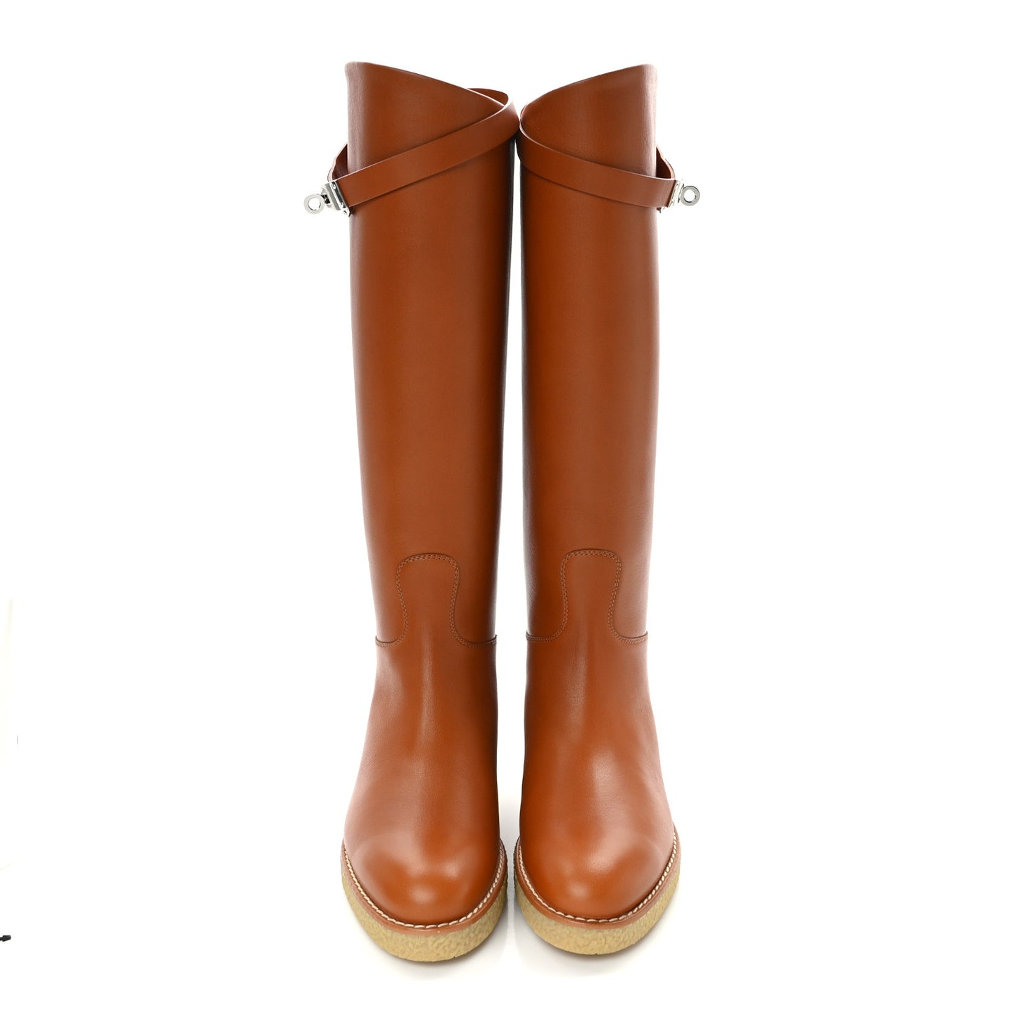 Calfskin Honey Boots 36 Naturel