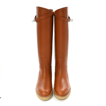 Hermes Calfskin Honey Boots 36 Naturel 2 of 9