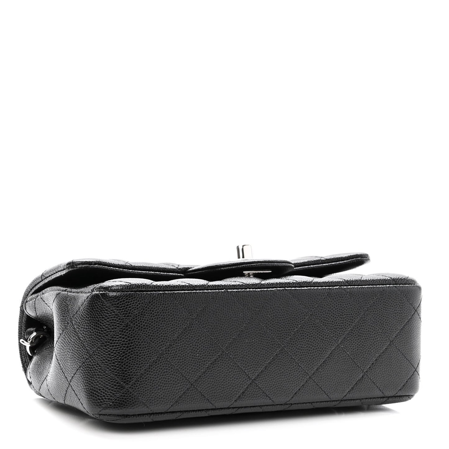 Caviar Quilted Mini Rectangular Flap Black