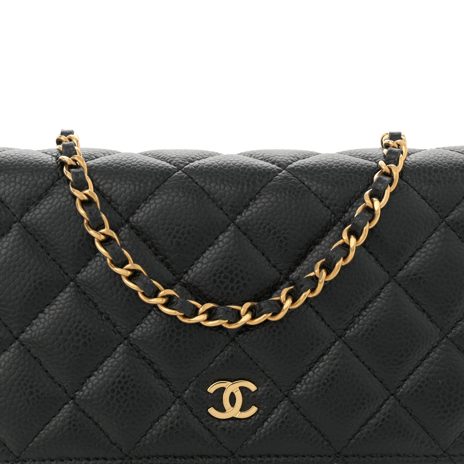 Chanel Caviar Quilted Wallet on Chain WOC Black 8 of 13