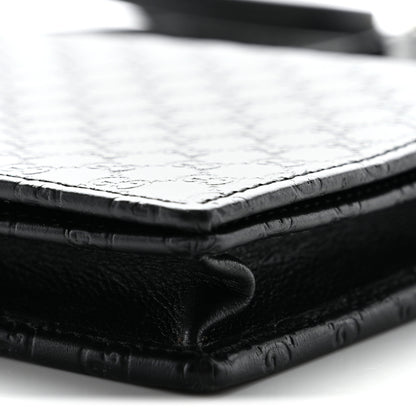 Gucci Soft Microguccissima Crossbody Wallet Black 9 of 10