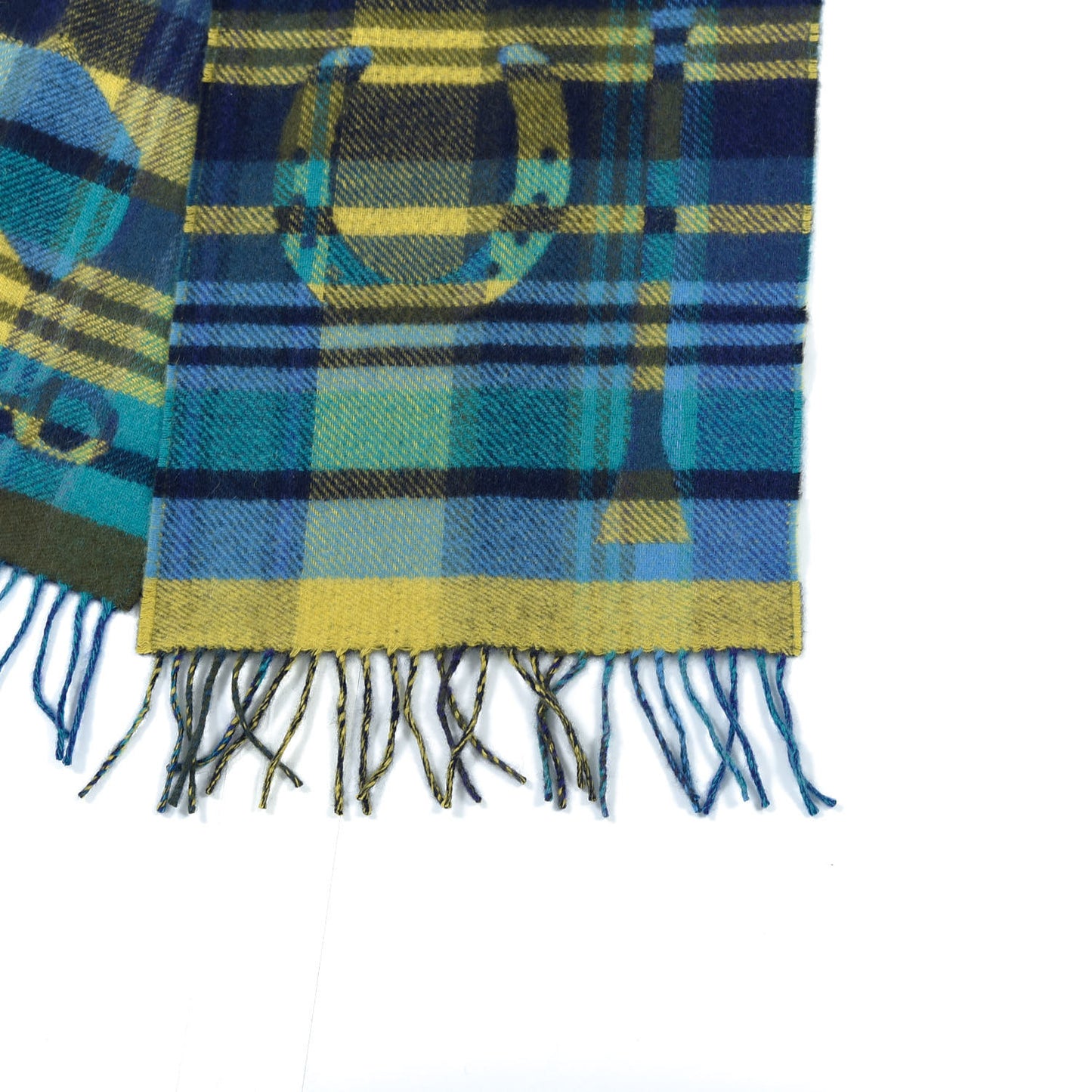 Cashmere HER-MES Tartan Muffler