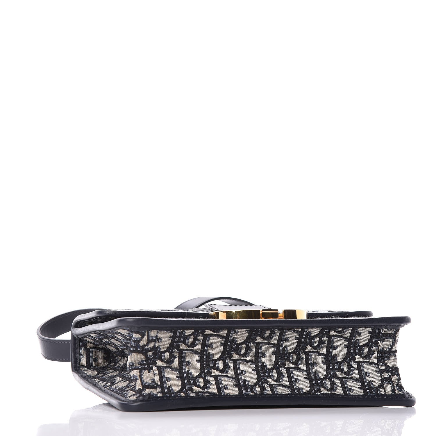 Christian Dior Oblique 30 Montaigne Flap Bag Blue 4 of 10