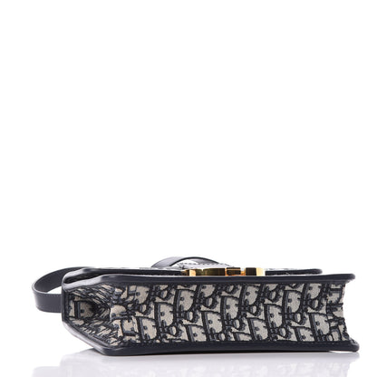 Christian Dior Oblique 30 Montaigne Flap Bag Blue 4 of 10