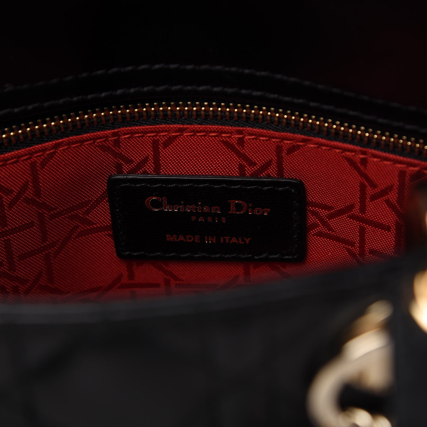 Christian Dior Lambskin Cannage Small My ABCDior Lady Dior Black 8 of 10