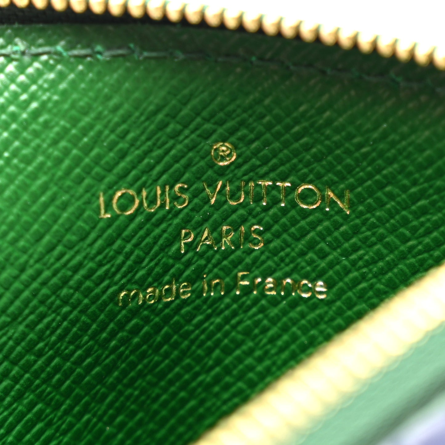 Calfskin Key Pouch Blue Green