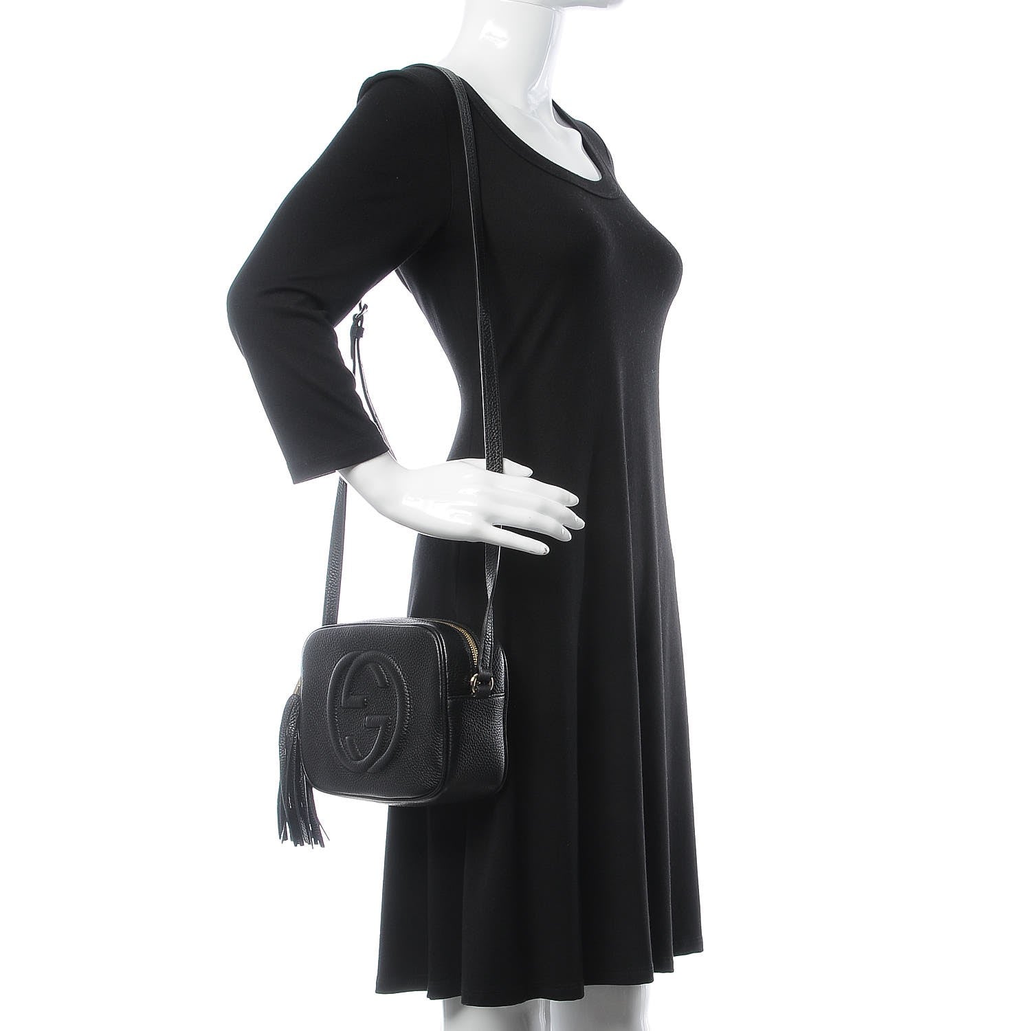 Gucci Pebbled Calfskin Small Soho Disco Bag Black 2 of 7