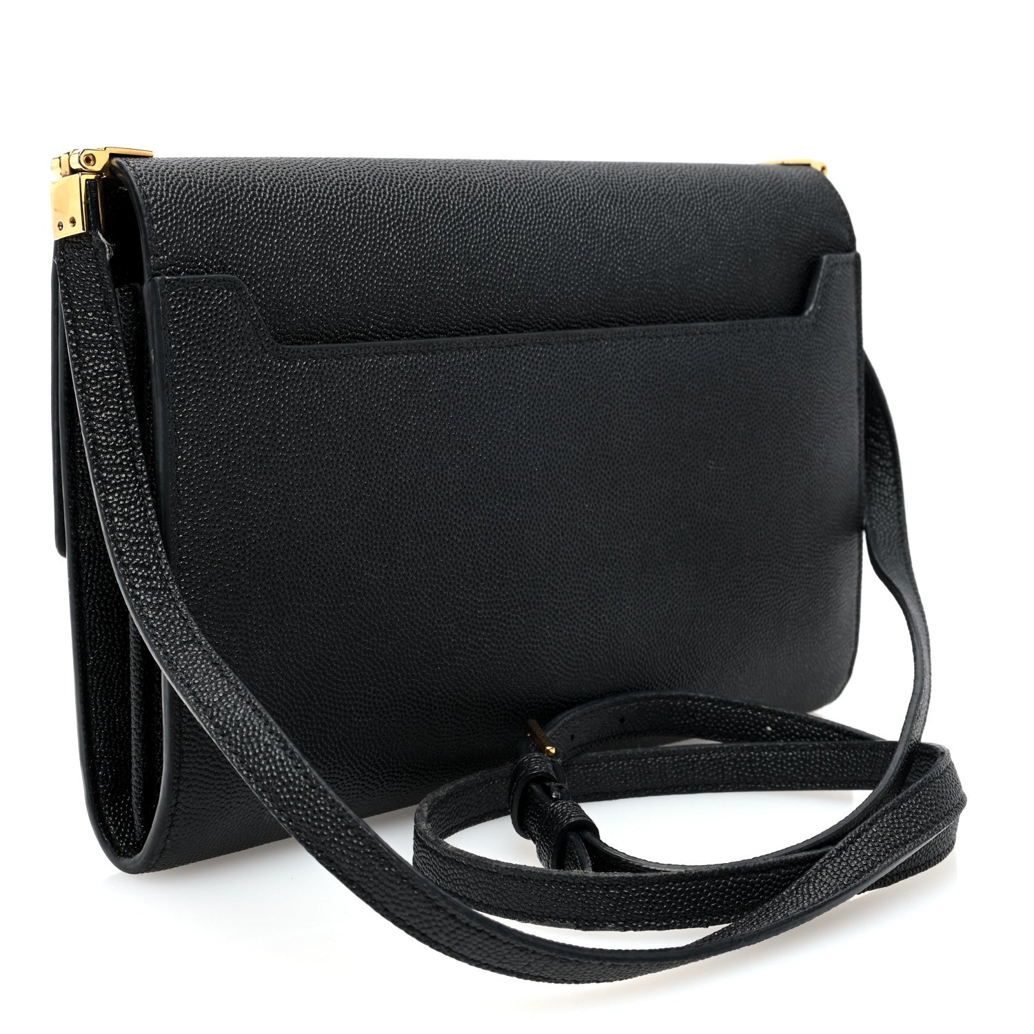 Saint Laurent Grain de Poudre Mini Uptown Crossbody Bag Black 3 of 13