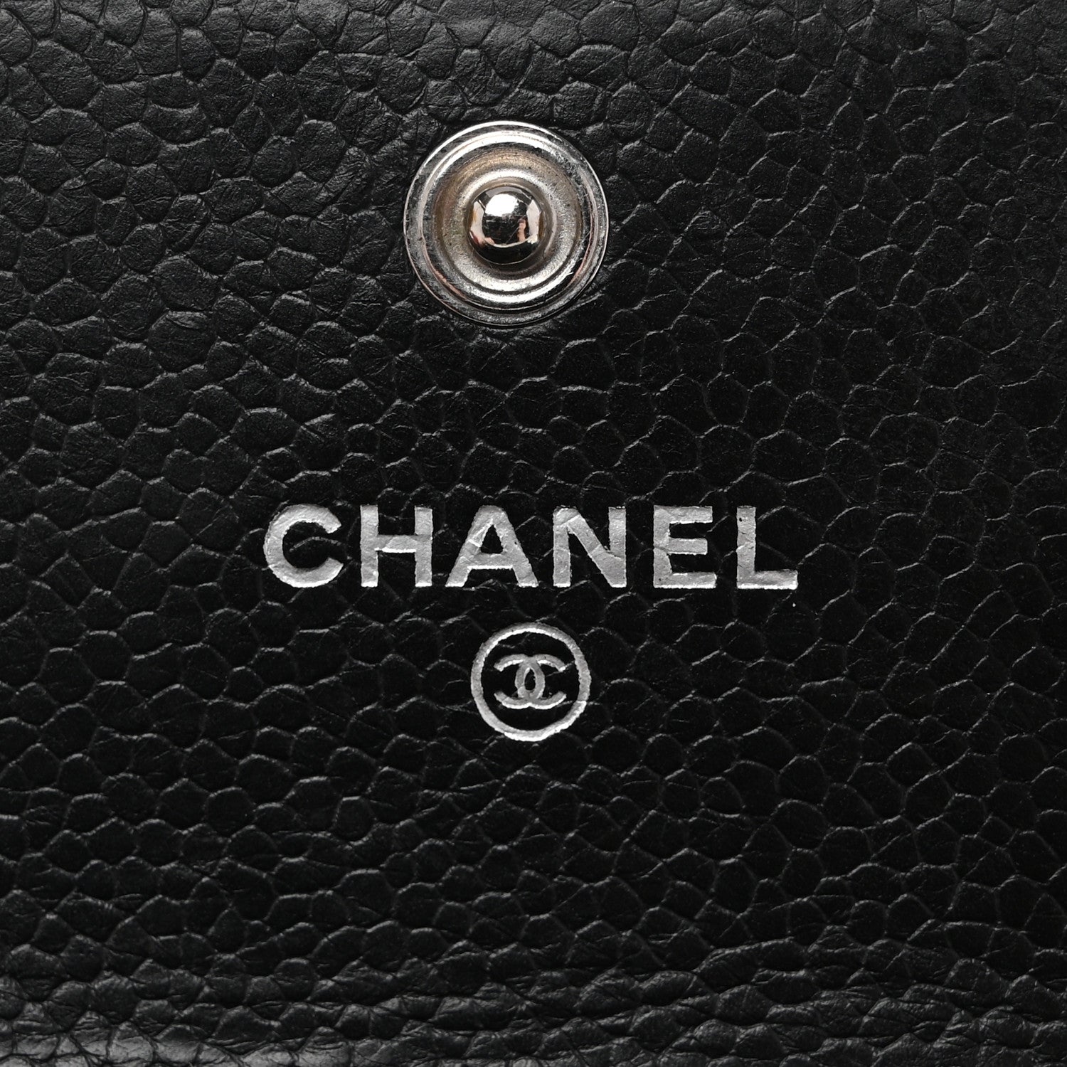 Chanel Caviar Chevron Quilted Boy Flap Wallet Black 6 of 10