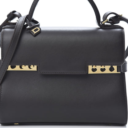 Delvaux Smooth Calfskin Mini Tempete Satchel Brown 8 of 10
