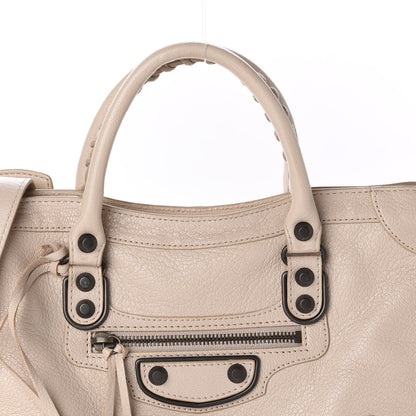 Balenciaga Chevre Classic Hardware Metallic Edge S City Beige Tapioca 10 of 10