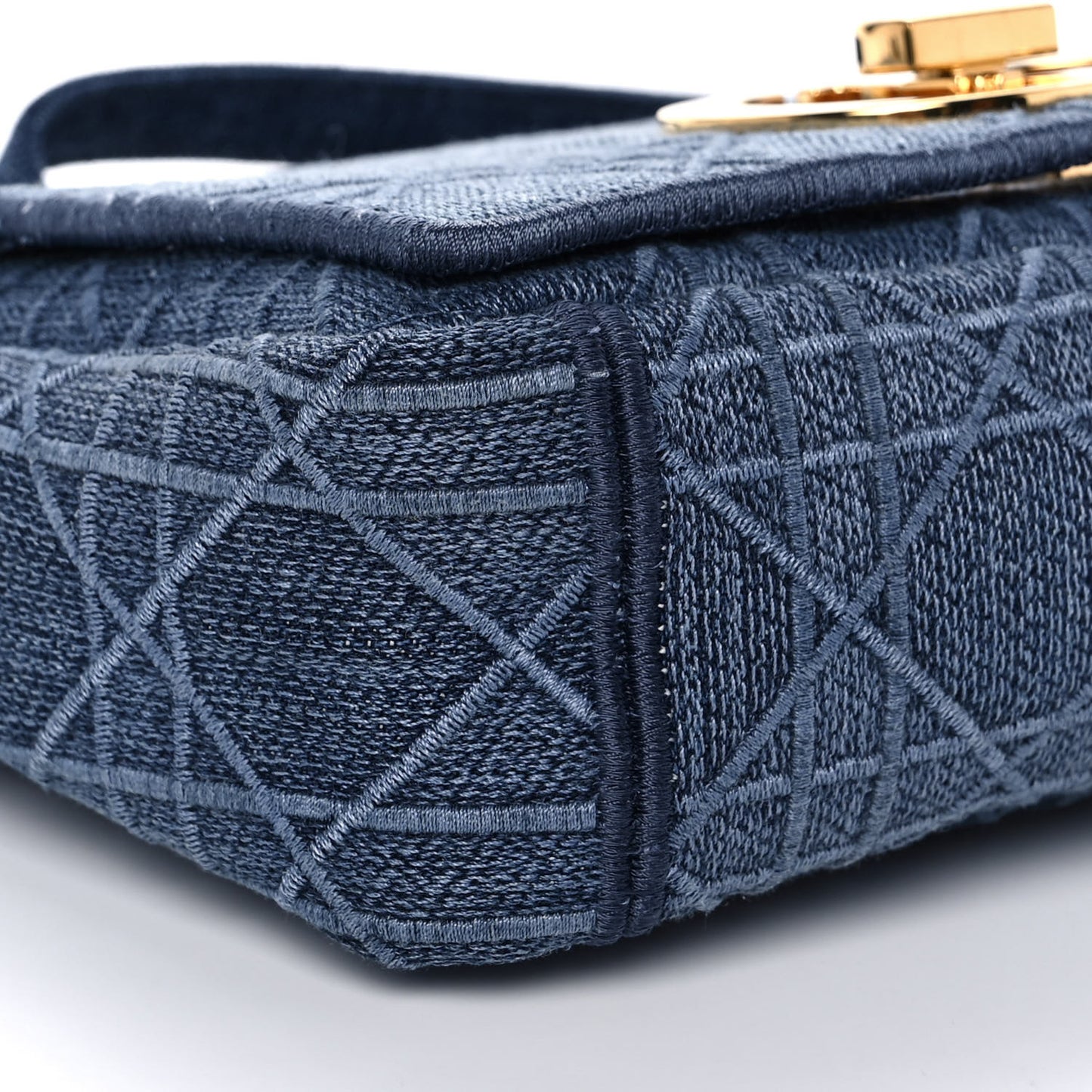 Denim Cannage Small Caro Bag Blue