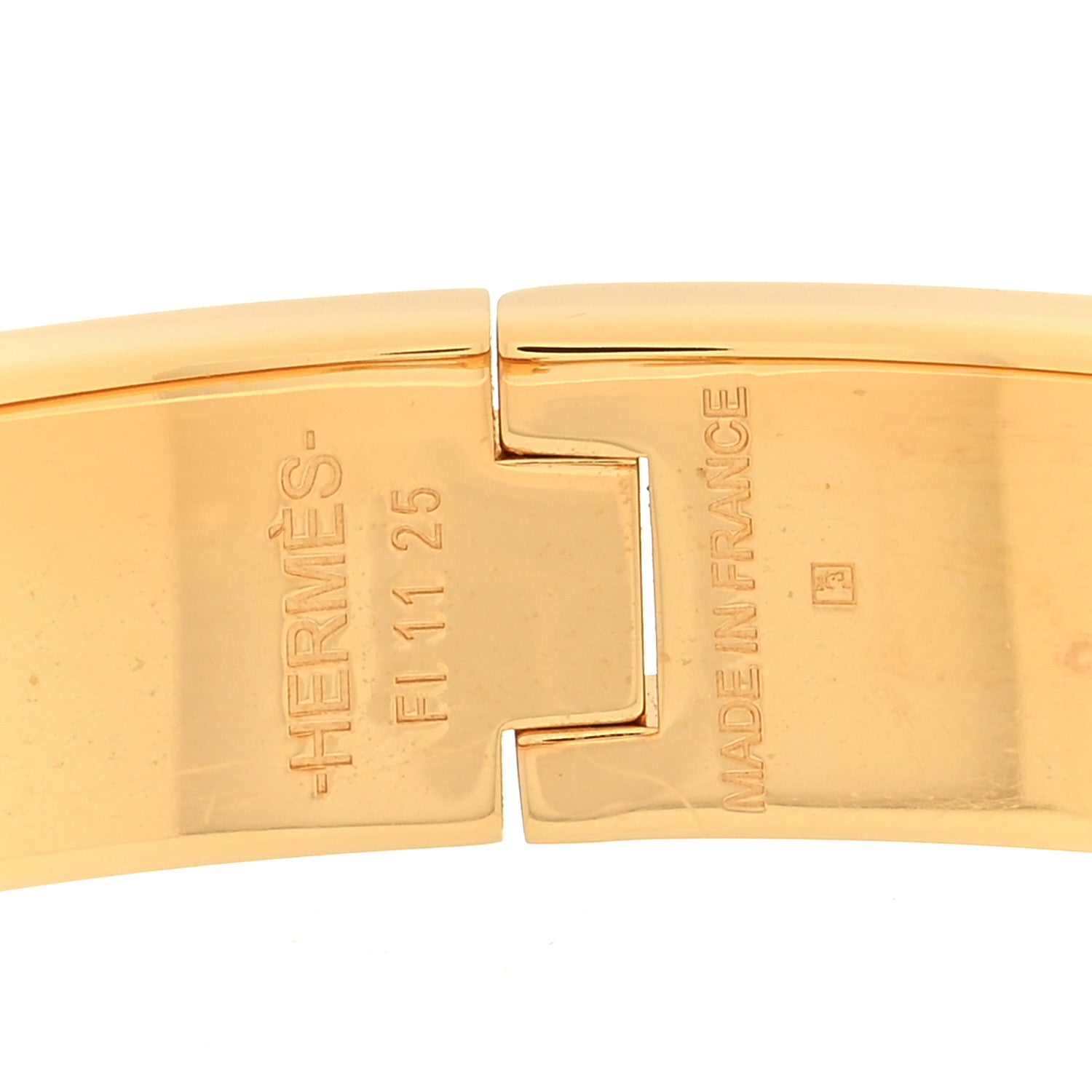 Hermes Enamel Narrow Clic Clac H Bracelet PM Jaune Citron 4 of 5