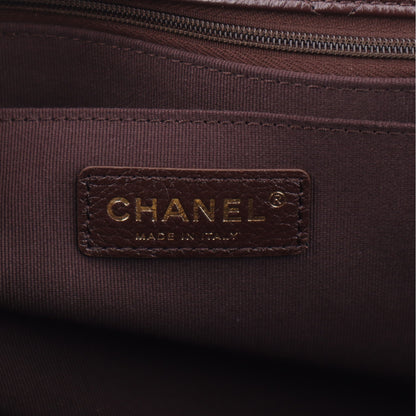 Chanel Grained Calfskin Quilted XXL Travel Flap Bag Burgundy 7 of 11