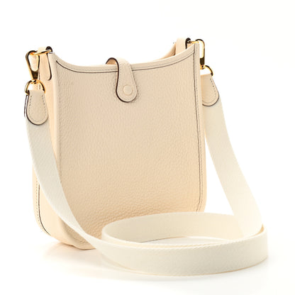 Hermes Taurillon Clemence Amazone Evelyne TPM Nata Craie 3 of 9