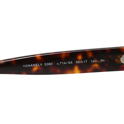 Chanel Acetate Runway Square Sunglasses 5380 Dark Tortoise 5 of 7