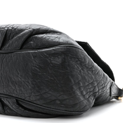 Fendi Crinkled Lambskin Mia Shoulder Flap Black 10 of 11