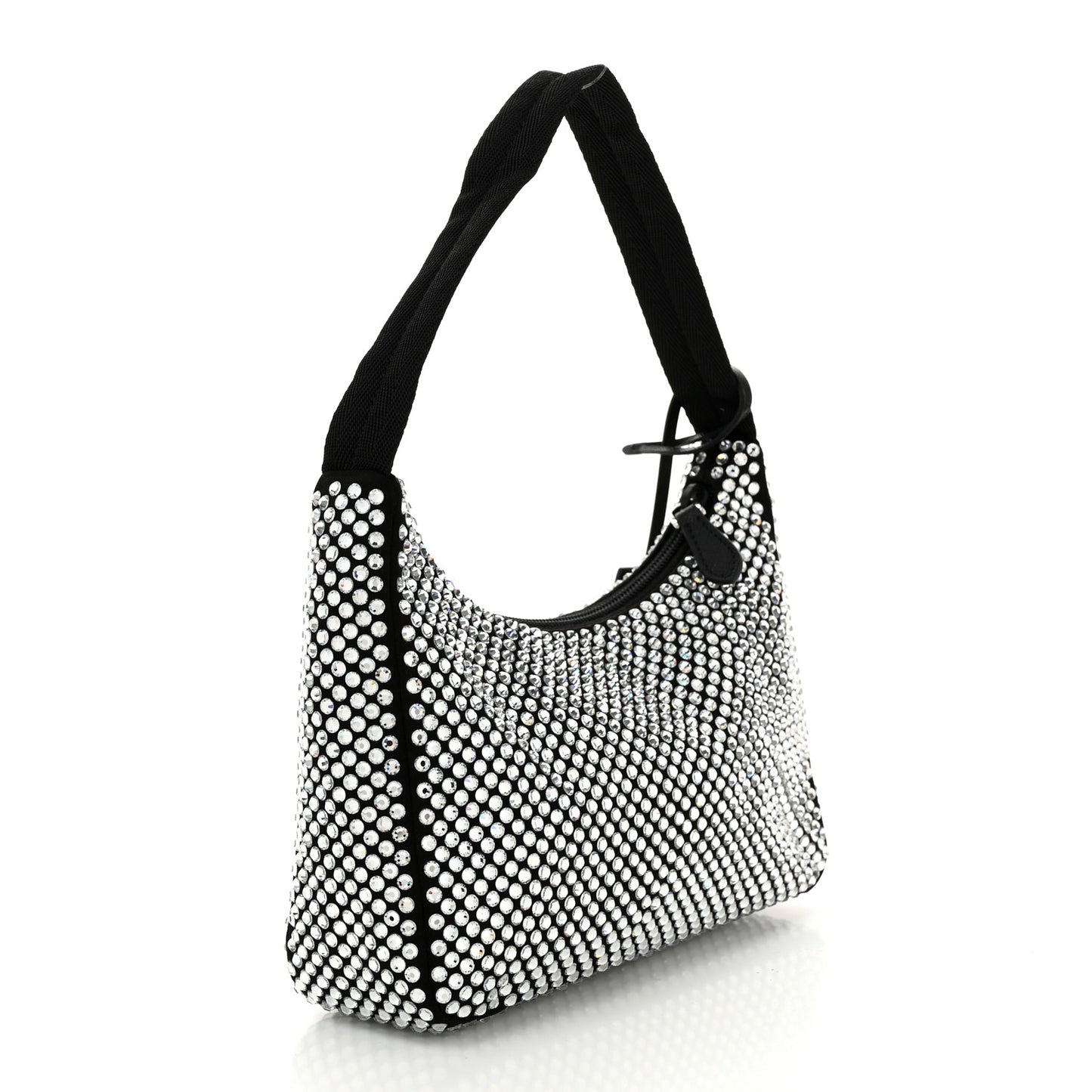 Satin Crystal Mini Re-Edition 2000 Bag Cristal