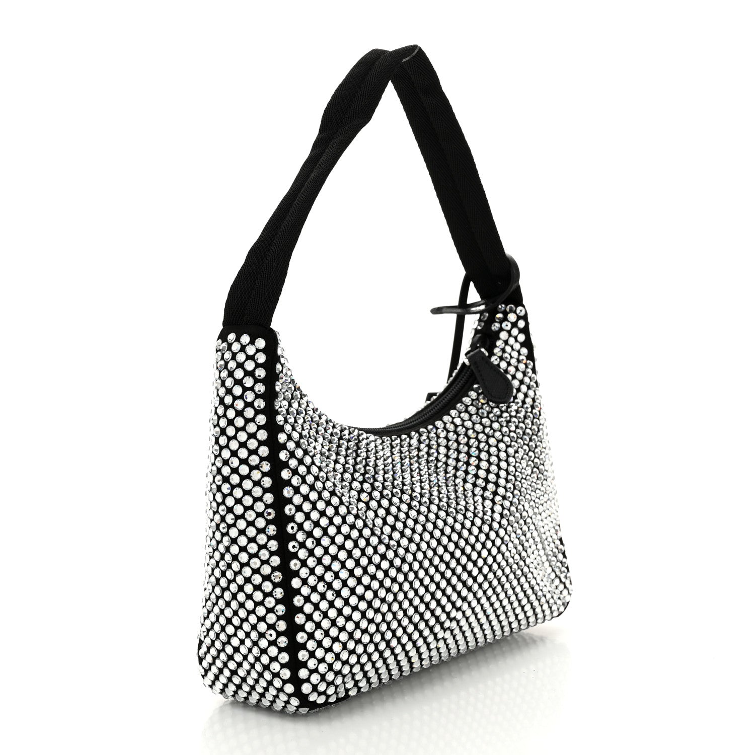 Prada Satin Crystal Mini Re-Edition 2000 Bag Cristal 2 of 9