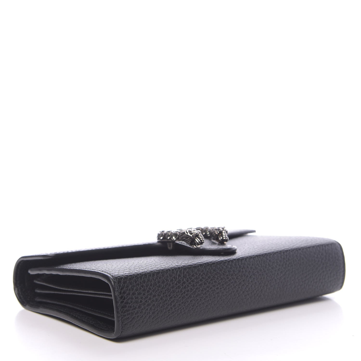 Gucci Calfskin Mini Dionysus Chain Wallet Black 4 of 11
