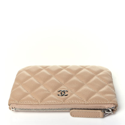 Chanel Caviar Quilted Small Cosmetic Case Beige 10 of 12