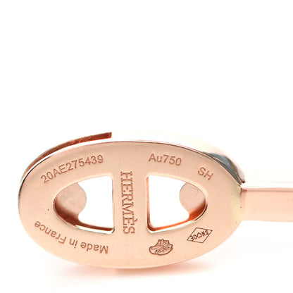 Hermes 18K Rose Gold Diamond PM Chaine d'Ancre Enchainee Bracelet SH 4 of 5