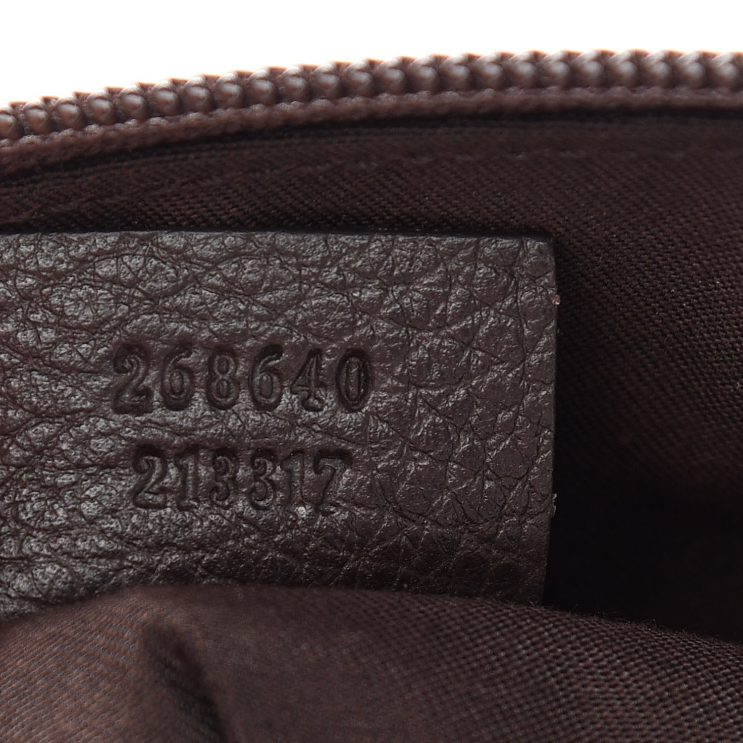 Gucci Denim Monogram Medium Abbey Tote Dark Brown 6 of 8