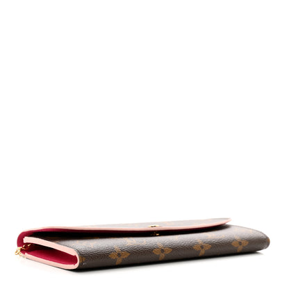 Louis Vuitton Monogram Bloom Flower Emilie Wallet Fuchsia 4 of 6