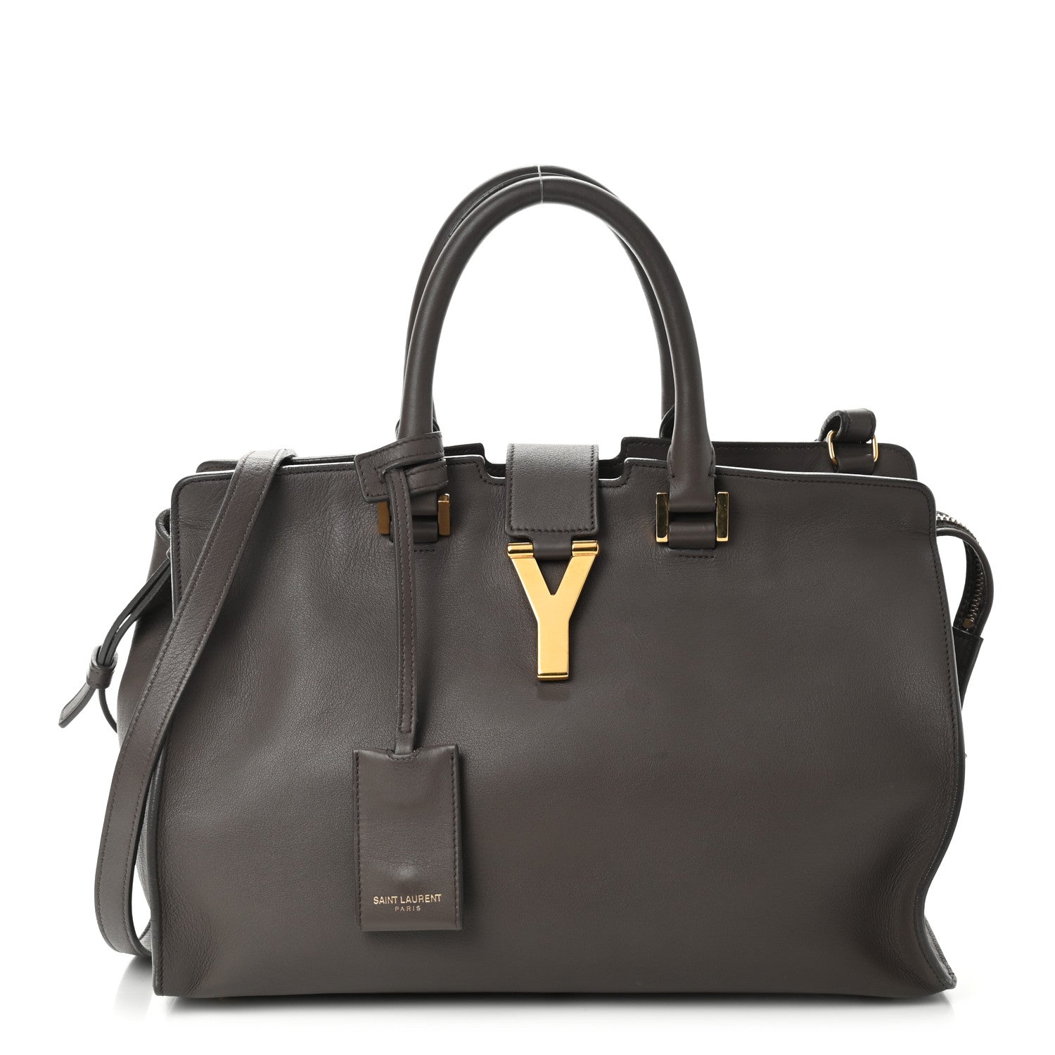Saint Laurent Calfskin Small Classic Y Cabas Gray 1 of 14