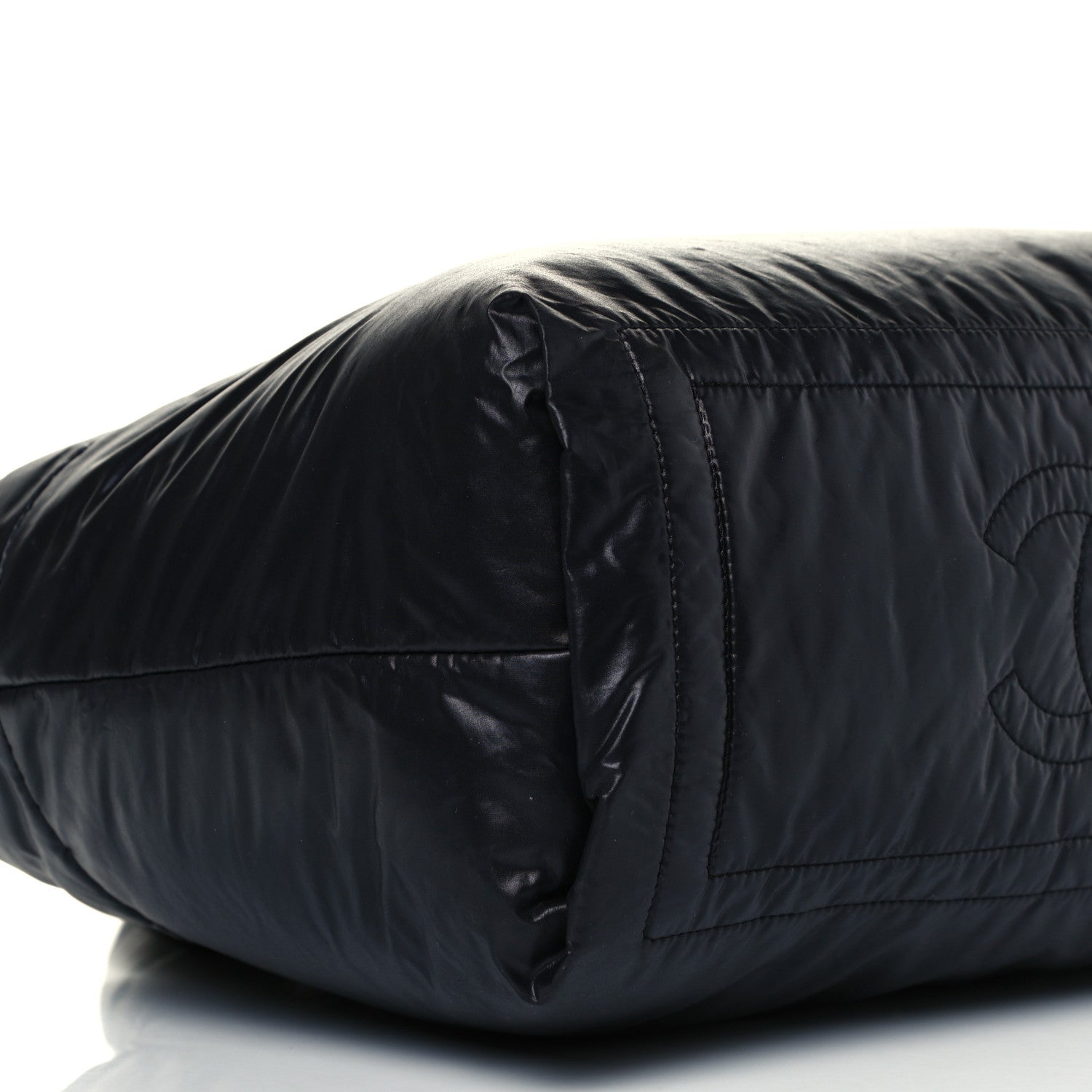 Chanel Nylon Quilted Medium Coco Cocoon Reversible Tote Black 9 of 10