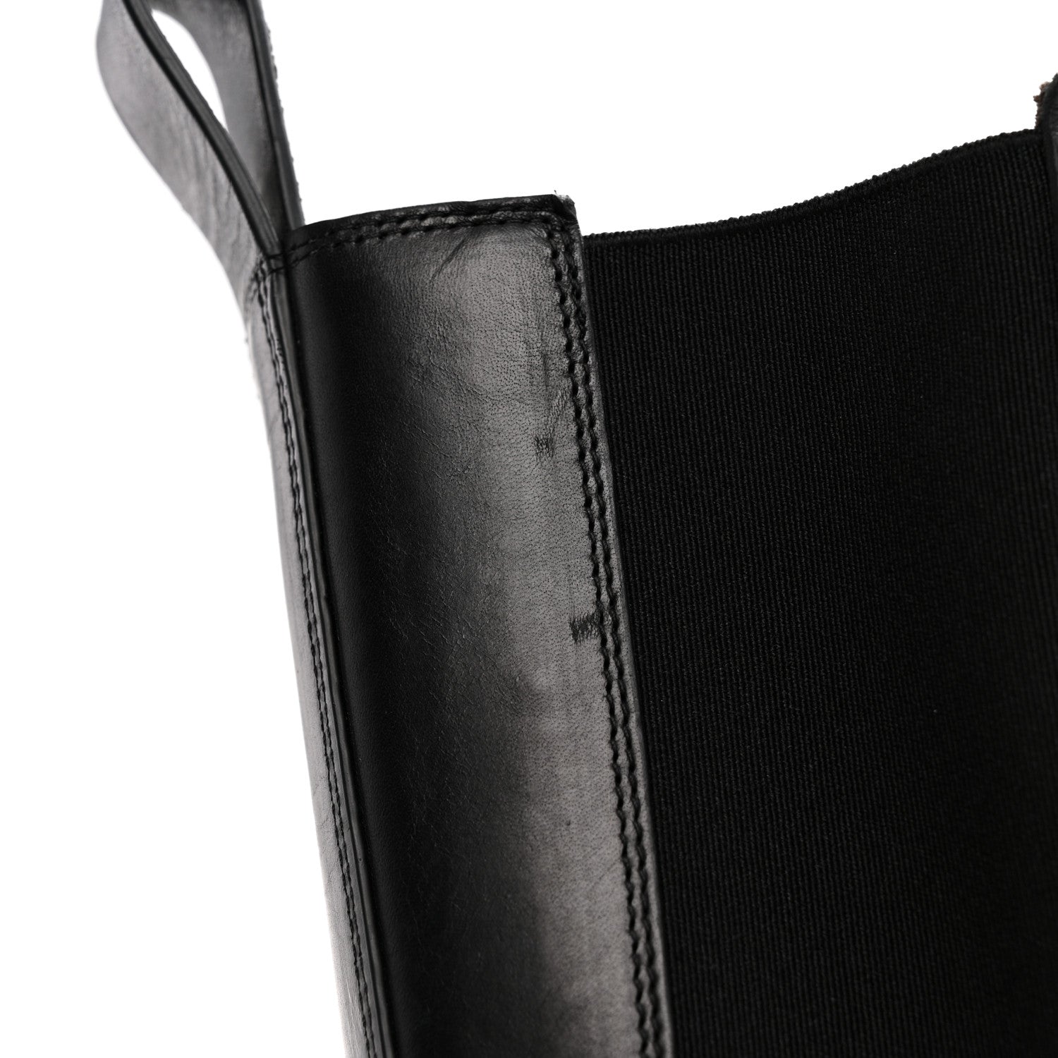 Bottega Veneta Calfskin Mens The Tire Chelsea Boots 37 Black Blaster 9 of 9