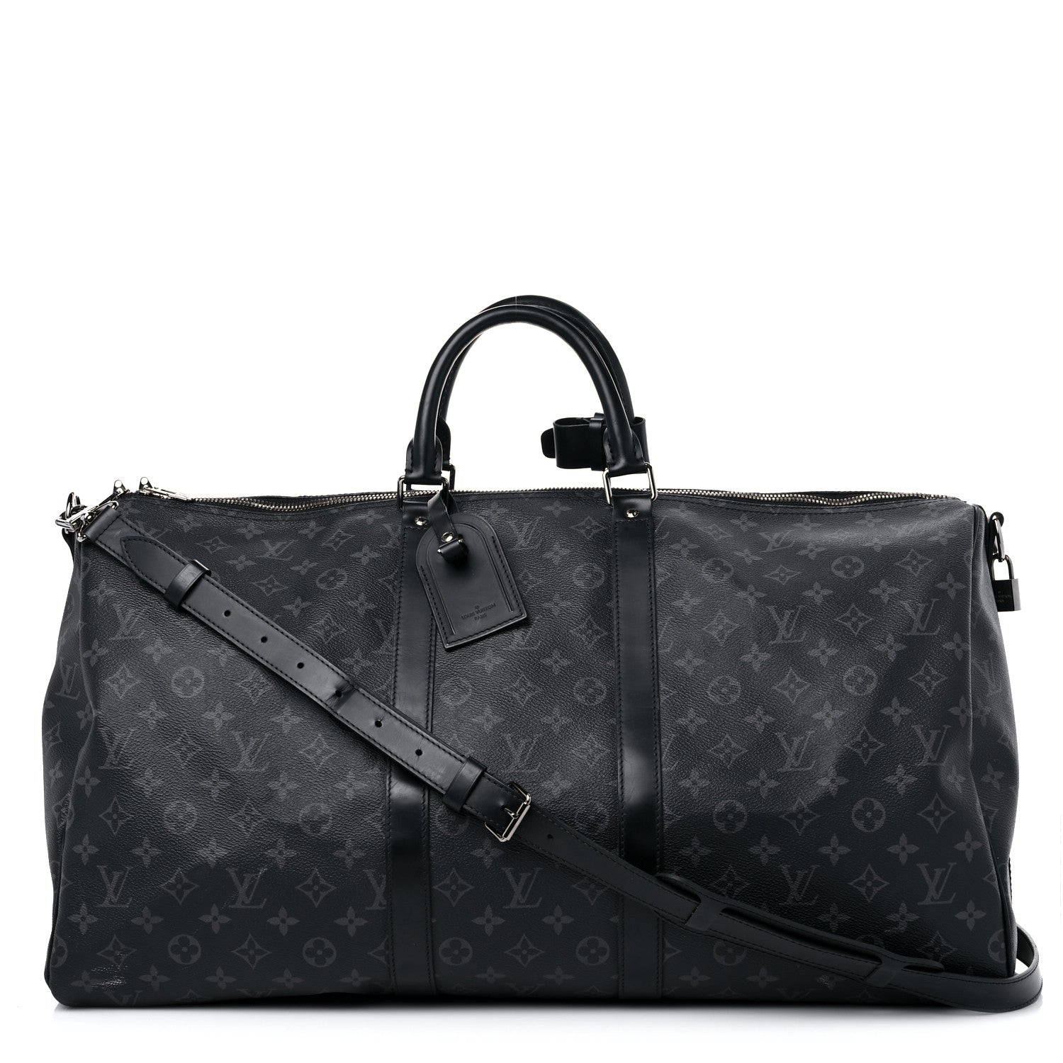 Louis Vuitton Monogram Eclipse Keepall Bandouliere 55 1 of 16