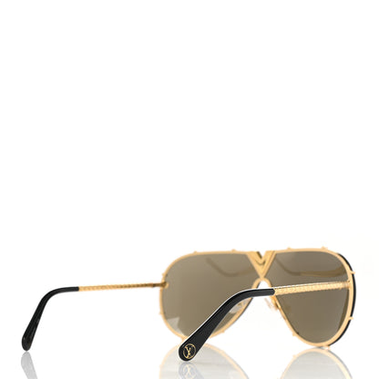Louis Vuitton Metal LV Drive Sunglasses Z0897W Black Gold 4 of 7