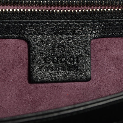 Gucci Python Small Lady Lock Briefcase Clutch Black 7 of 9