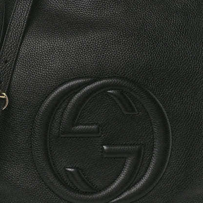 Gucci Pebbled Calfskin Large Soho Hobo Black 8 of 10