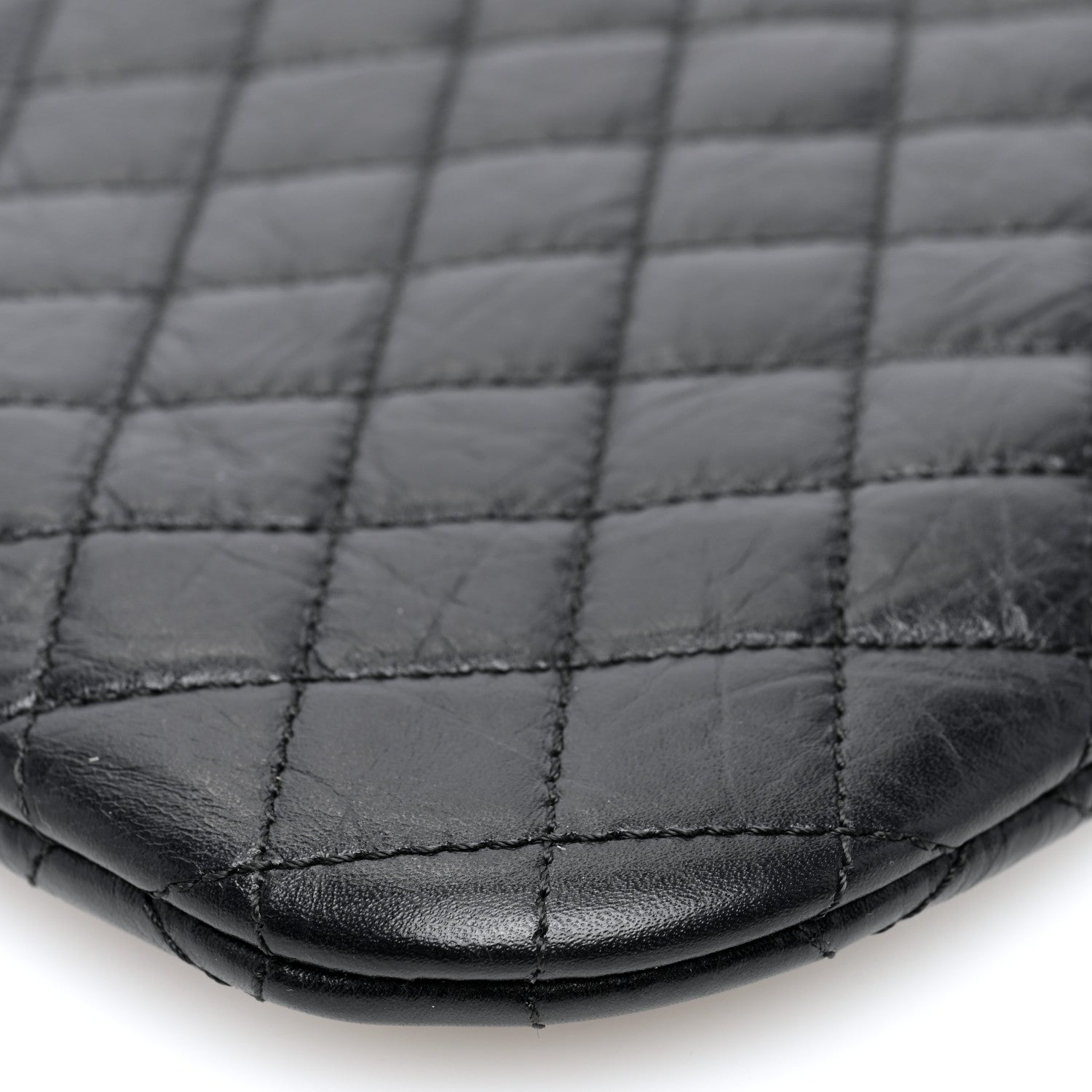 Chanel Aged Calfskin Quilted Crossbody Bag Black 10 of 10