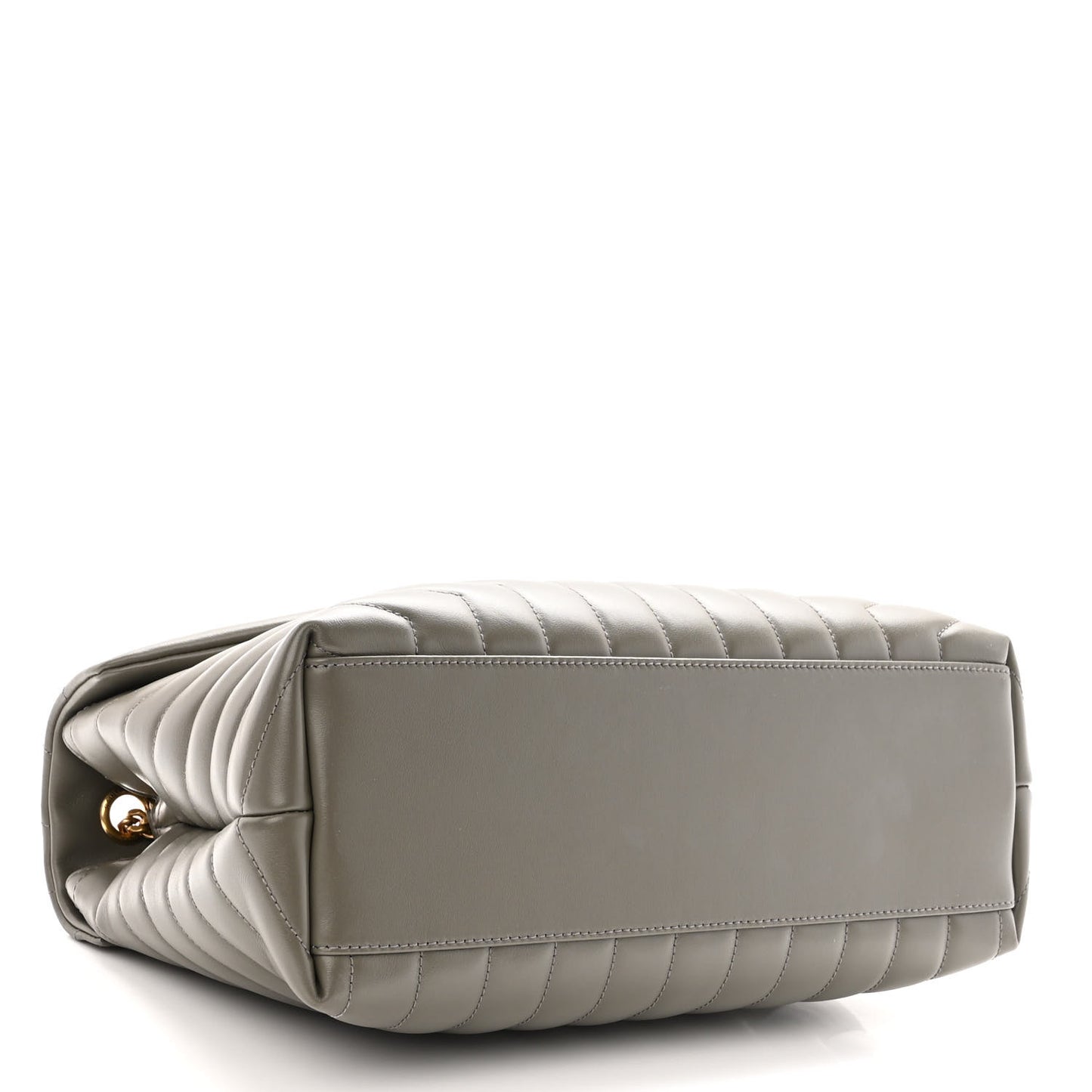 Calfskin Y Quilted Monogram Medium Loulou Chain Satchel Storm