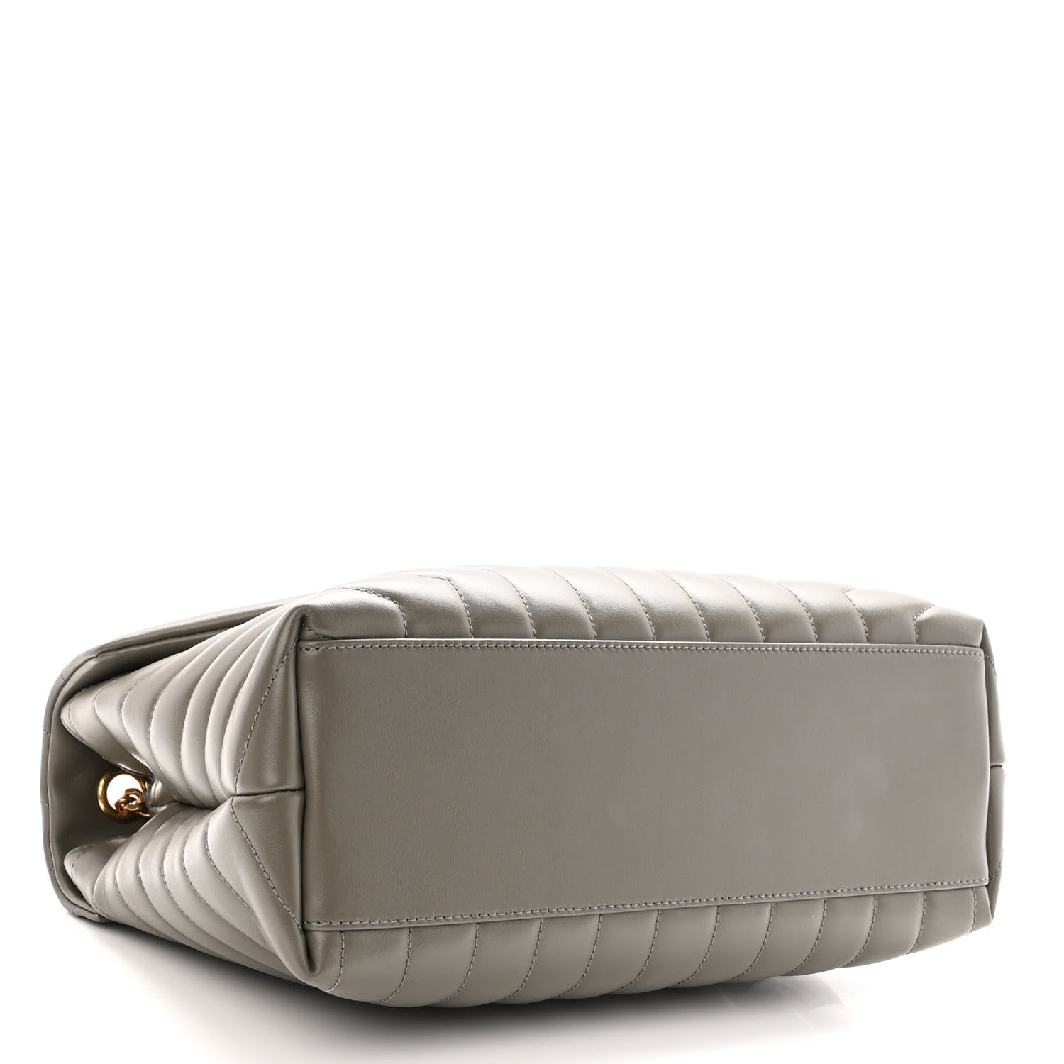 Saint Laurent Calfskin Y Quilted Monogram Medium Loulou Chain Satchel Storm 4 of 9