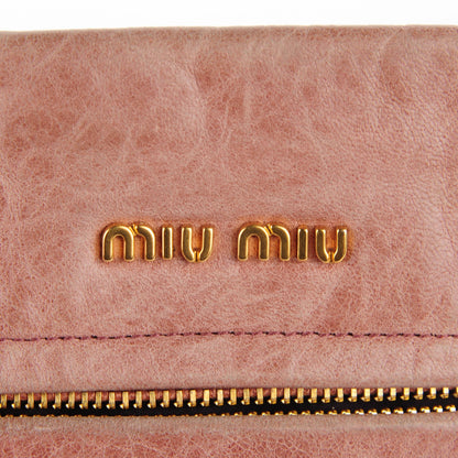 Miu Miu Vitello Shine Charm Pochette Mughetto 6 of 9