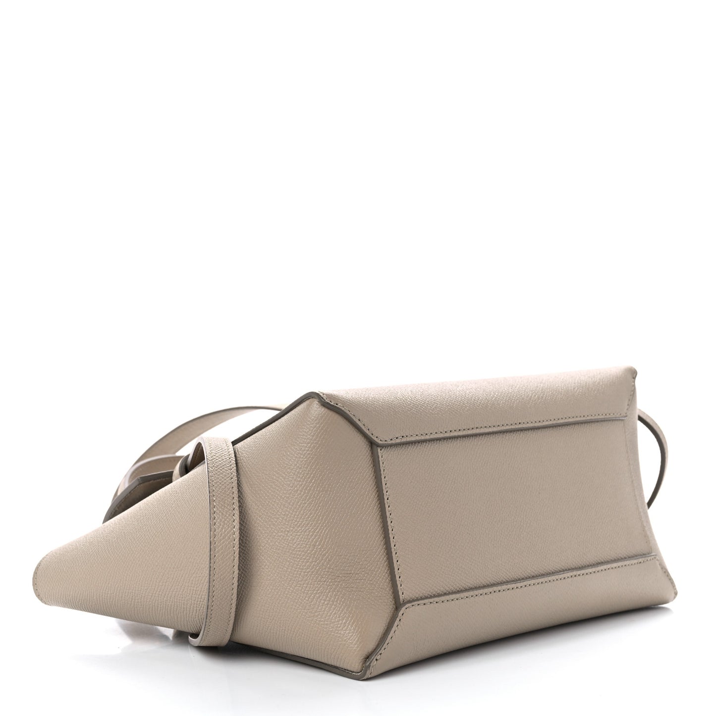 Grained Calfskin Micro Belt Bag Light Taupe